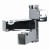 Wieszak 3 ramienny obrotowy polerowany chrom Riex XV38