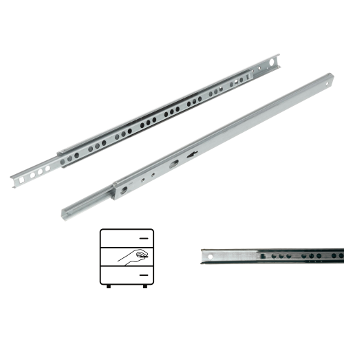 Prowadnica kulkowa H17 częściowy wysuw 310 mm 10 kg Riex NB17