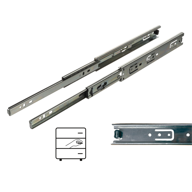 Prowadnica kulkowa H35 pełny wysuw 250 mm 25 kg Riex NB35
