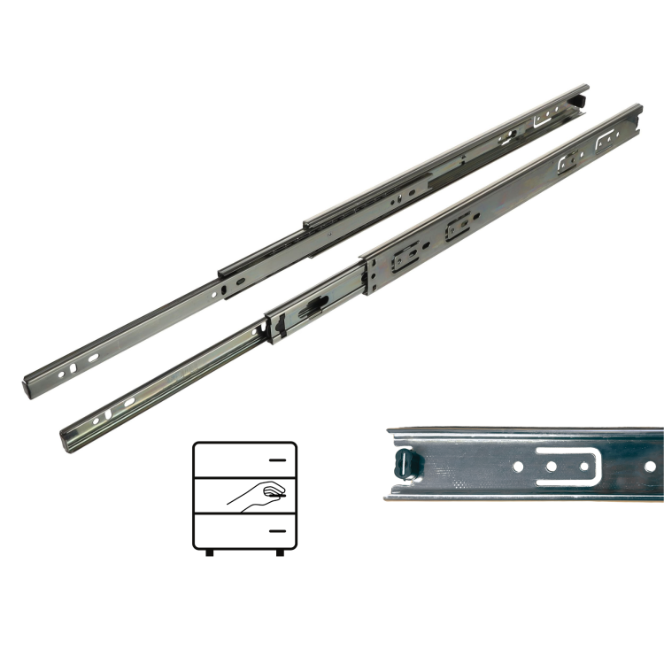 Prowadnica kulkowa H35 pełny wysuw 400 mm 25 kg Riex NB35