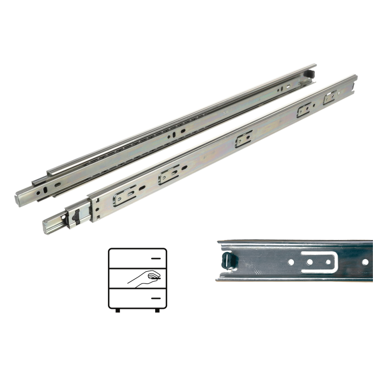 Prowadnica kulkowa H35 pełny wysuw 500 mm 25 kg Riex NB35