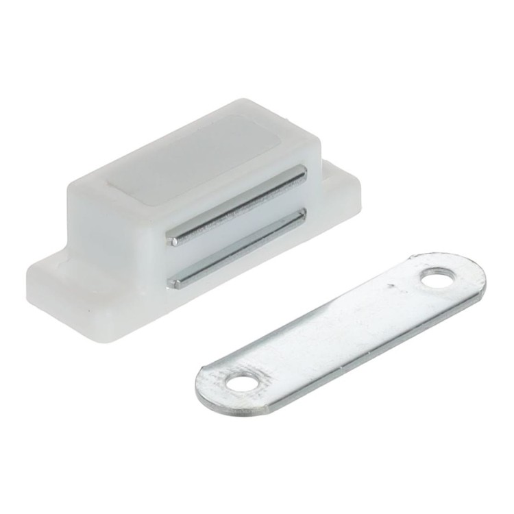 Zatrzask magnetyczny do drzwi 4 kg BIAŁY Riex EG20