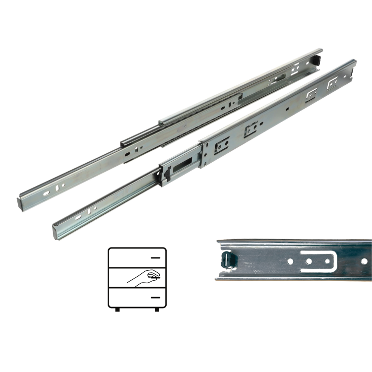 Prowadnica kulkowa H45 pełny wysuw 400 mm 30 kg Riex NB45