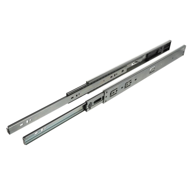 Prowadnica kulkowa cichy domyk H45 pełny wysuw 450 mm 30 kg Riex NB48