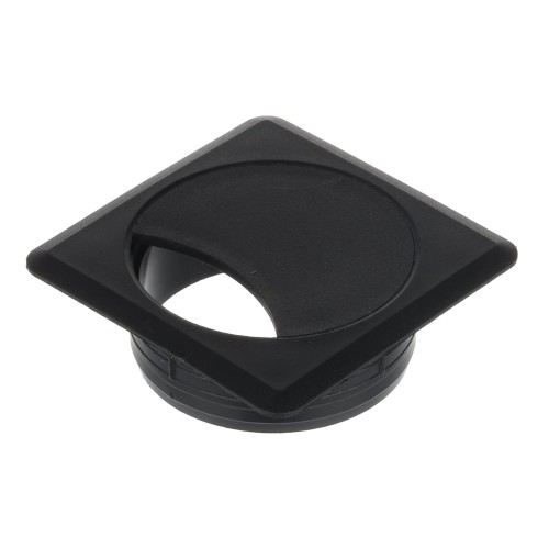 Przelotka do kabli kwadratowa 60 mm czarna z tworzywa sztucznego H20 Riex EK64