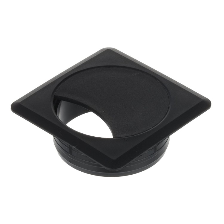 Przelotka do kabli kwadratowa 60 mm czarna z tworzywa sztucznego H20 Riex EK64