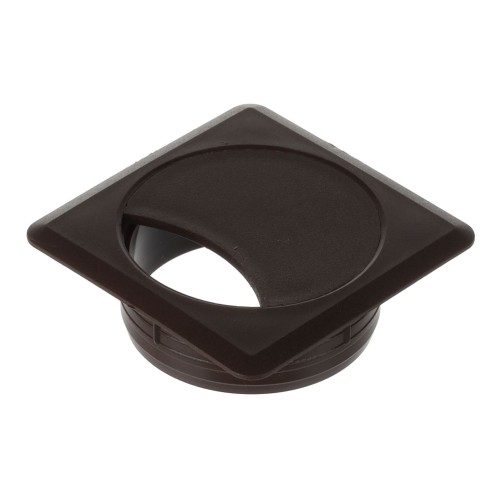 Przelotka do kabli kwadratowa 60 mm brązowa z tworzywa sztucznego H20 Riex EK64