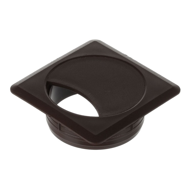 Przelotka do kabli kwadratowa 60 mm brązowa z tworzywa sztucznego H20 Riex EK64