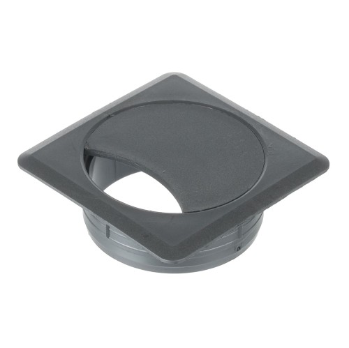 Przelotka do kabli kwadratowa 60 mm srebrna z tworzywa sztucznego H20 Riex EK64