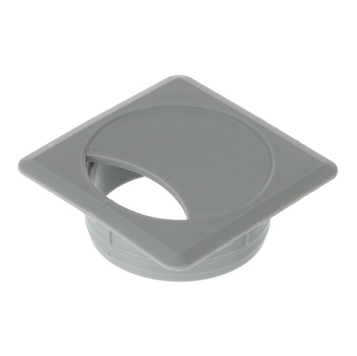 Przelotka do kabli kwadratowa 60 mm jasnoszara z tworzywa sztucznego H20 Riex EK64