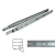 Prowadnica kulkowa push for open H45 pełny wysuw 600 mm 35 kg Riex NB51