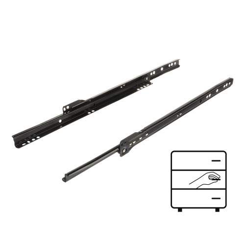 Prowadnica rolkowa 350 mm CZARNA 20 kg Riex NR09
