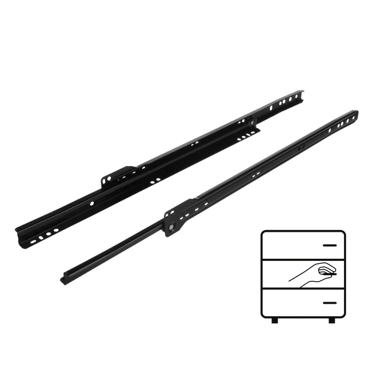 Prowadnica rolkowa 400 mm CZARNA 20 kg Riex NR09
