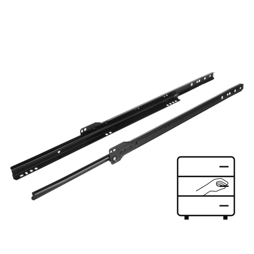Prowadnica rolkowa 450 mm CZARNA 20 kg Riex NR09