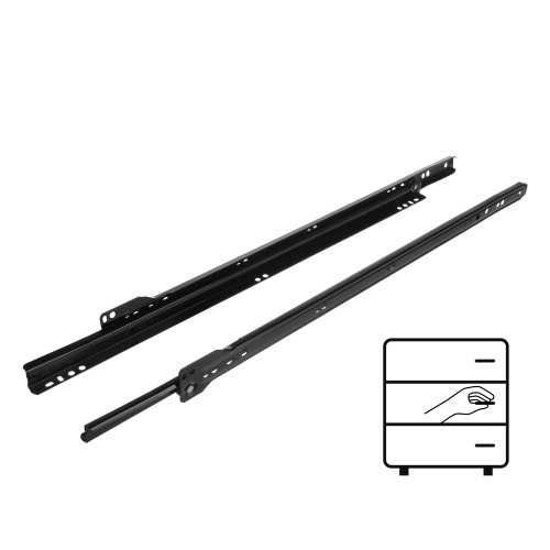 Prowadnica rolkowa 500 mm CZARNA 20 kg Riex NR09