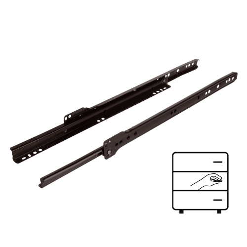 Prowadnica rolkowa 350 mm BRĄZOWA 20 kg Riex NR09