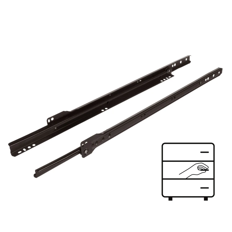 Prowadnica rolkowa 450 mm BRĄZOWA 20 kg Riex NR09