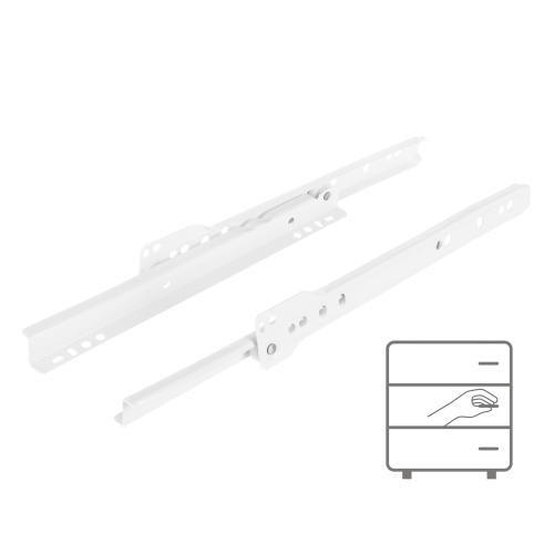 Prowadnica rolkowa 250 mm BIAŁA 20 kg Riex NR09