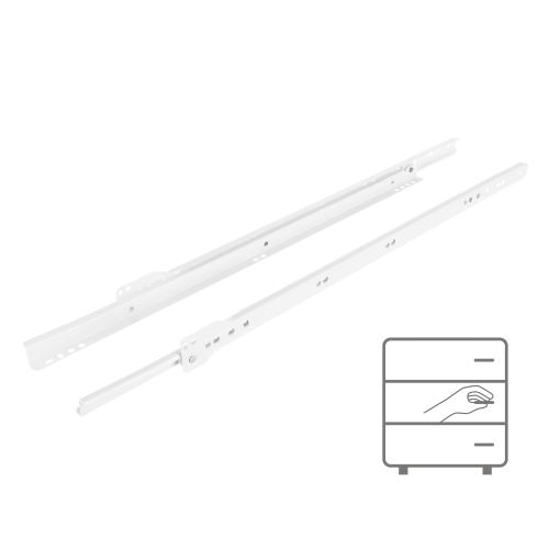 Prowadnica rolkowa 500 mm BIAŁA 20 kg Riex NR09