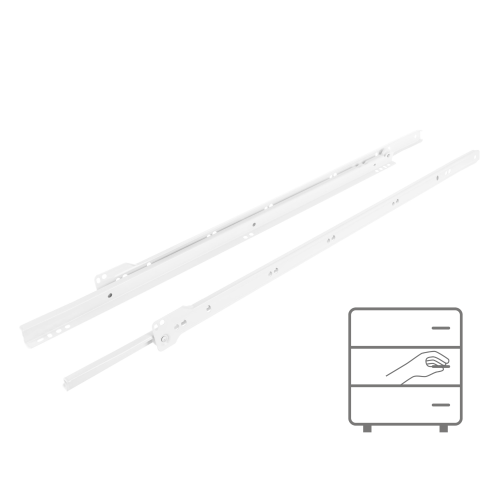 Prowadnica rolkowa 600 mm BIAŁA 20 kg Riex NR09