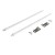 Relingi do szuflad metal box Riex 350 mm białe (komplet 2 sztuki)