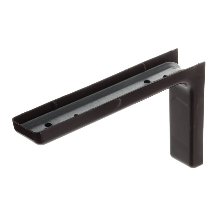 Wspornik do półek z plastikową zaślepką - brązowy 183x114x35mm Riex JK28