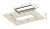 Przelotka do kabli aluminiowa czarna dwustronna ASA Exit Dual 2.0 316x148 mm H15 - wymiary