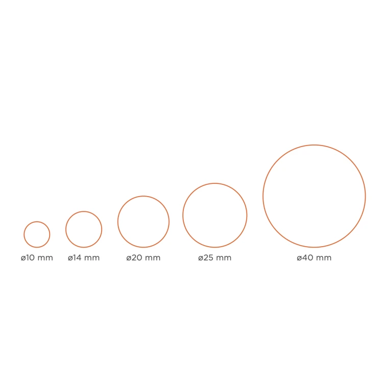 Zaślepki samoprzylepne fi14 dąb thermo czarnobrązowy (arkusz 25 szt.) FOLDECOR