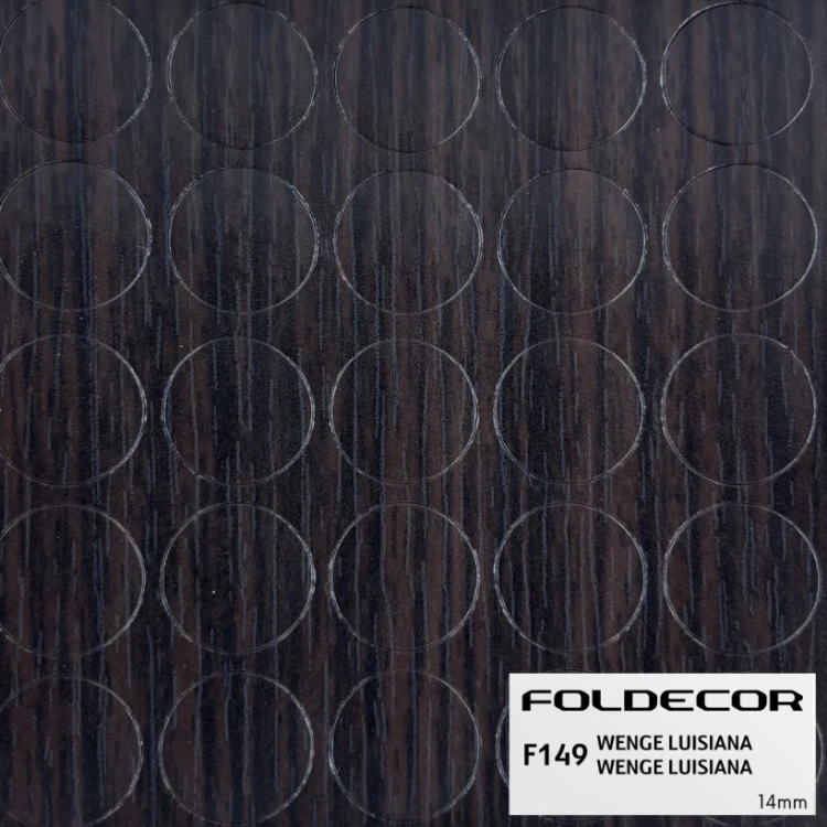 Zaślepki samoprzylepne fi14 wenge luisiana (arkusz 25 szt.) FOLDECOR