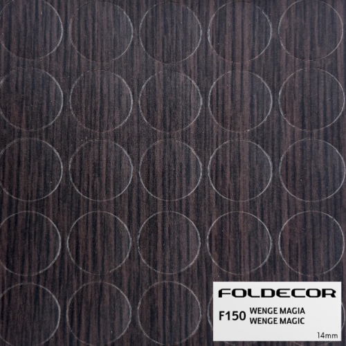 Zaślepki samoprzylepne fi14 wenge magia (arkusz 25 szt.) FOLDECOR