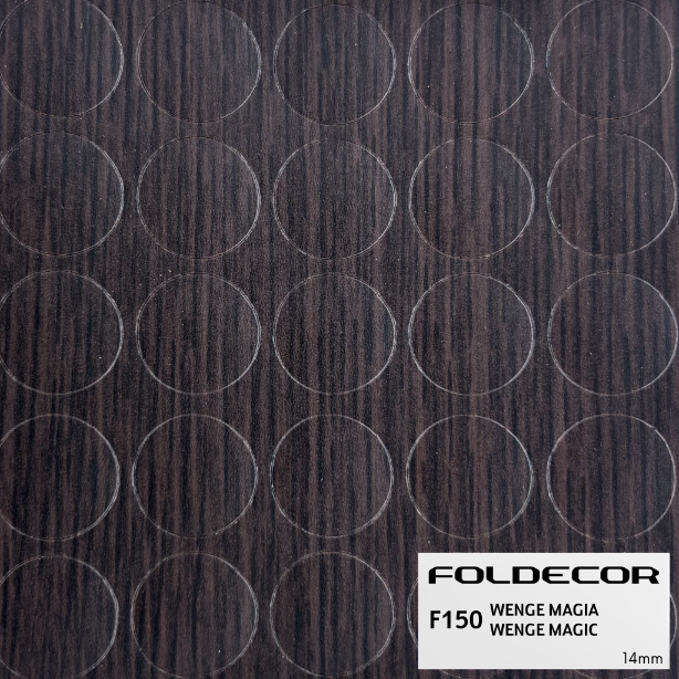 Zaślepki samoprzylepne fi14 wenge magia (arkusz 25 szt.) FOLDECOR