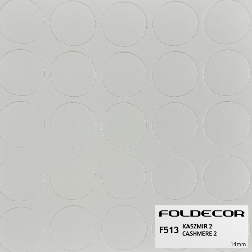 Zaślepki samoprzylepne fi14 kaszmir 2 (arkusz 25 szt.) FOLDECOR