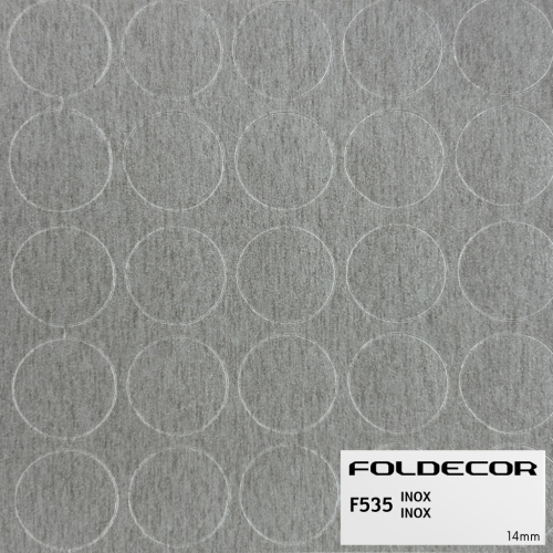 Zaślepki samoprzylepne fi14 inox (arkusz 25 szt.) FOLDECOR