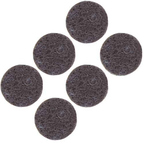 Podkładki filcowe samoprzylepne fi 45 brązowe 500 g/m2 (op. 6 szt.) BASIC