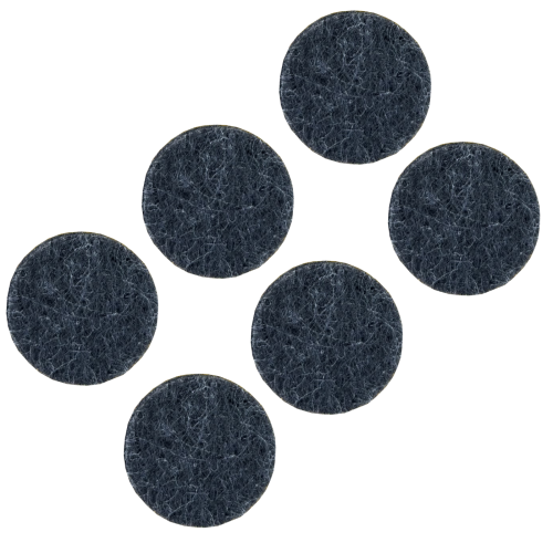 Podkładki filcowe samoprzylepne fi 45 czarne 500 g/m2 (op. 6 szt.) BASIC