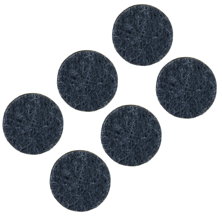 Podkładki filcowe samoprzylepne fi 45 czarne 500 g/m2 (op. 6 szt.) BASIC