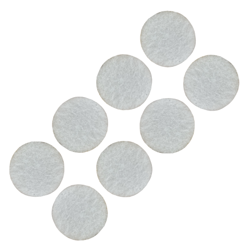 Podkładki filcowe samoprzylepne fi 34 białe 500 g/m2 (op. 8 szt.) BASIC
