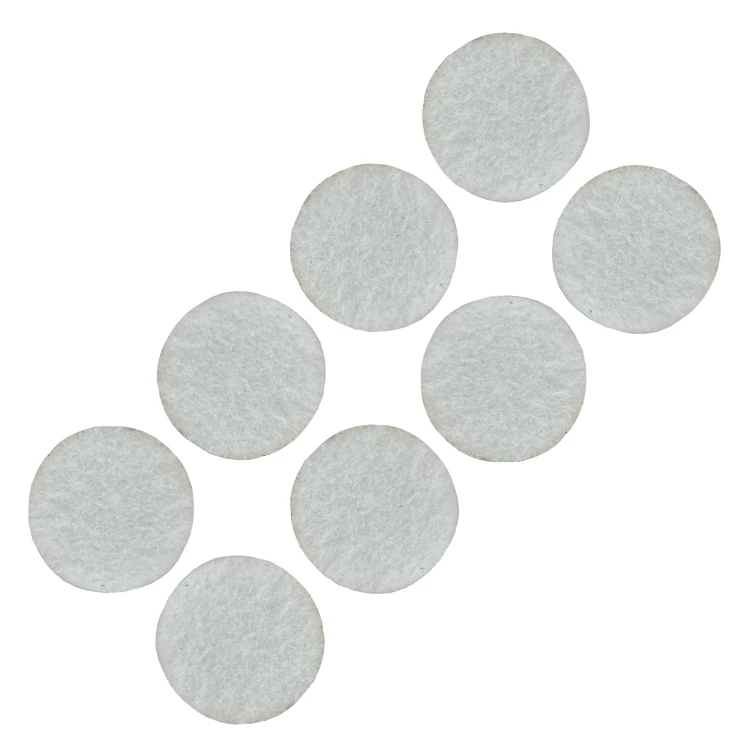 Podkładki filcowe samoprzylepne fi 34 białe 500 g/m2 (op. 8 szt.) BASIC
