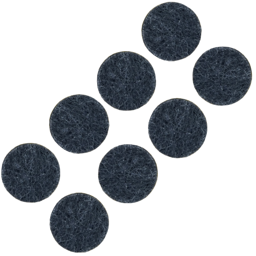 Podkładki filcowe samoprzylepne fi 34 czarne 500 g/m2 (op. 8 szt.) BASIC