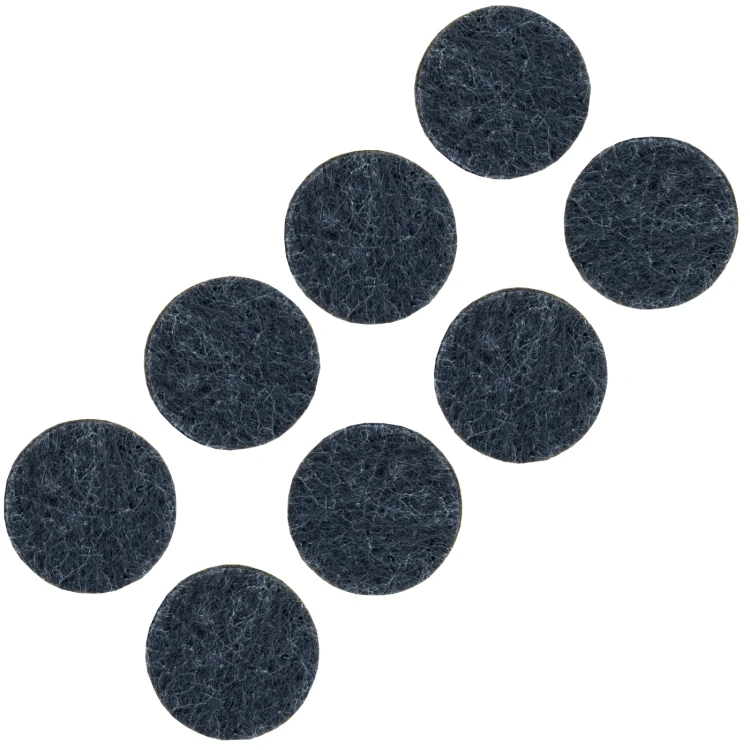 Podkładki filcowe samoprzylepne fi 34 czarne 500 g/m2 (op. 8 szt.) BASIC