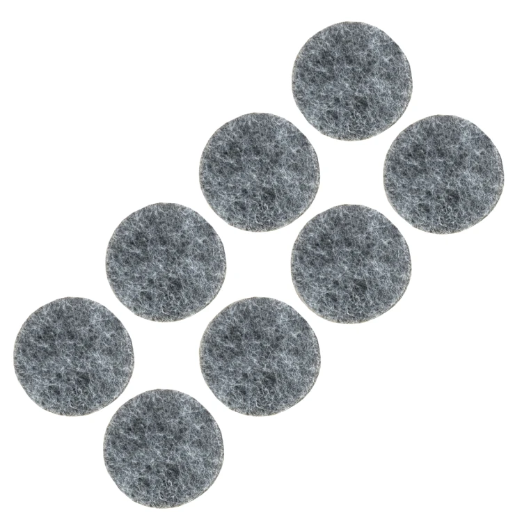 Podkładki filcowe samoprzylepne fi 34 szare 500 g/m2 (op. 8 szt.) BASIC
