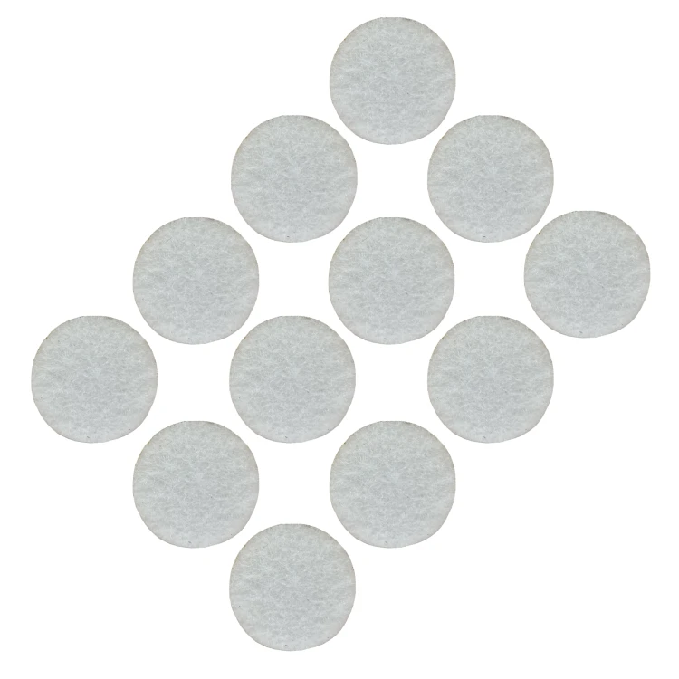 Podkładki filcowe samoprzylepne fi 28 białe 500 g/m2 (op. 12 szt.) BASIC