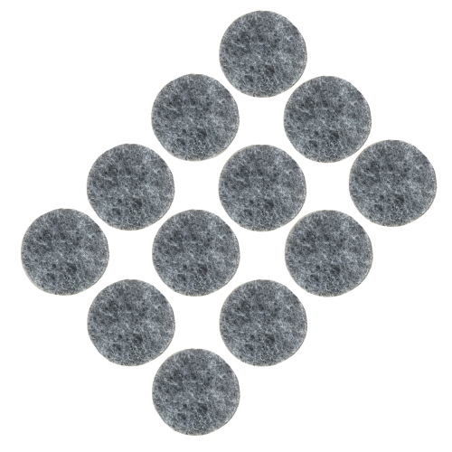 Podkładki filcowe samoprzylepne fi 28 szare 500 g/m2 (op. 12 szt.) BASIC