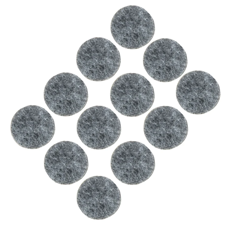 Podkładki filcowe samoprzylepne fi 28 szare 500 g/m2 (op. 12 szt.) BASIC