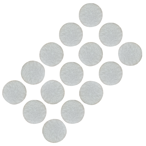 Podkładki filcowe samoprzylepne fi 25 białe 500 g/m2 (op. 15 szt.) BASIC