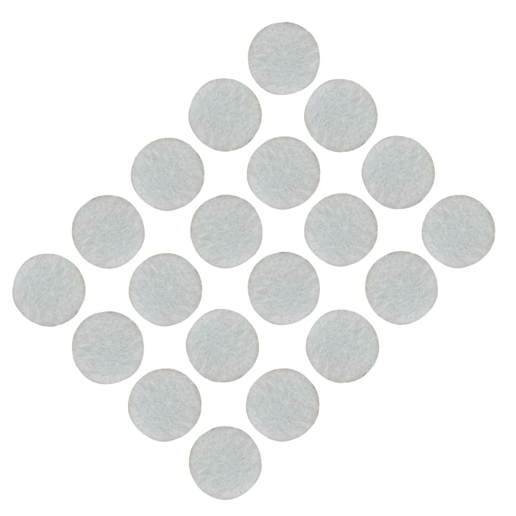 Podkładki filcowe samoprzylepne fi 22 białe 500 g/m2 (op. 20 szt.) BASIC