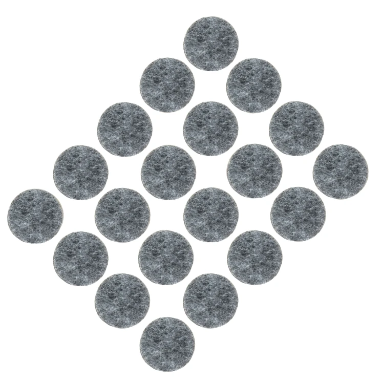 Podkładki filcowe samoprzylepne fi 22 szare 500 g/m2 (op. 20 szt.) BASIC