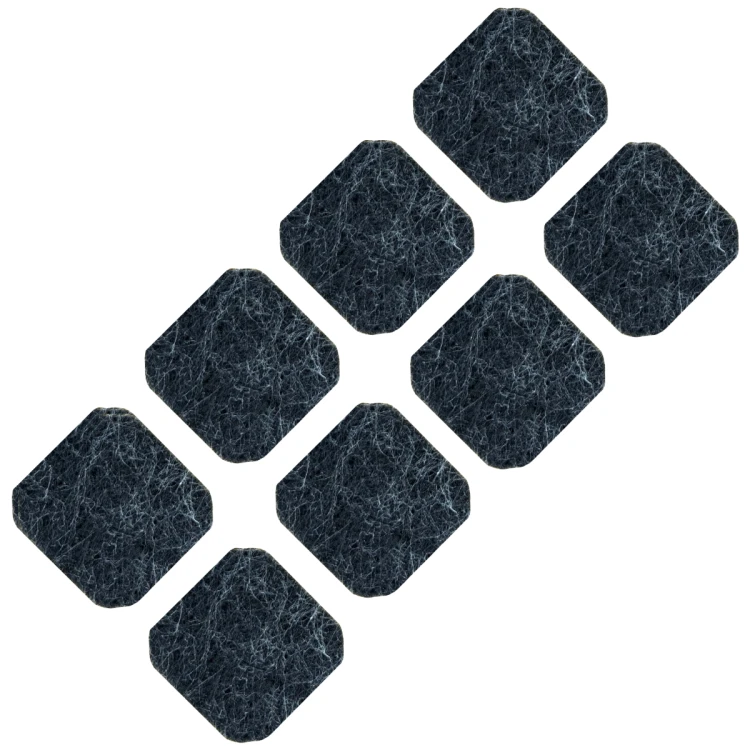 Podkładki filcowe samoprzylepne 34 x 34 czarne 500 g/m2 (op. 8 szt.) BASIC
