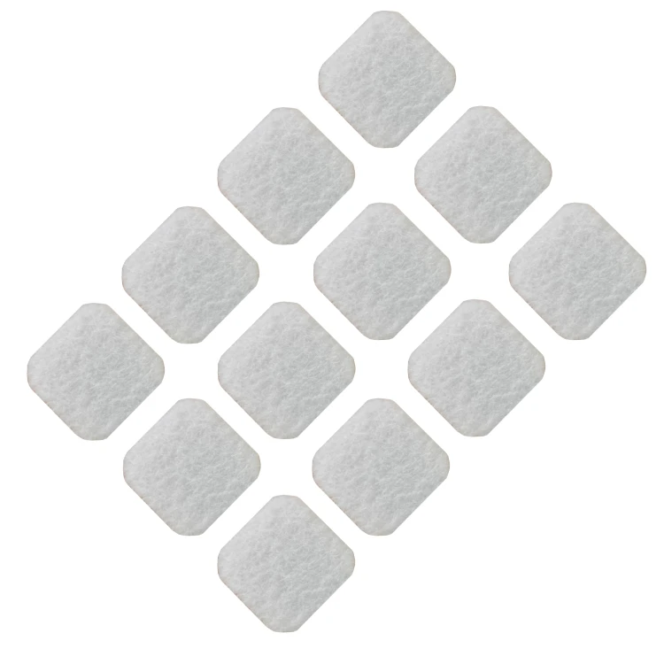 Podkładki filcowe samoprzylepne 28 x 28 białe 500 g/m2 (op. 12 szt.) BASIC