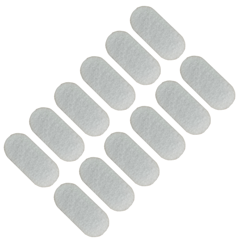 Podkładki filcowe samoprzylepne 44 x 20 białe 500 g/m2 (op. 12 szt.) BASIC